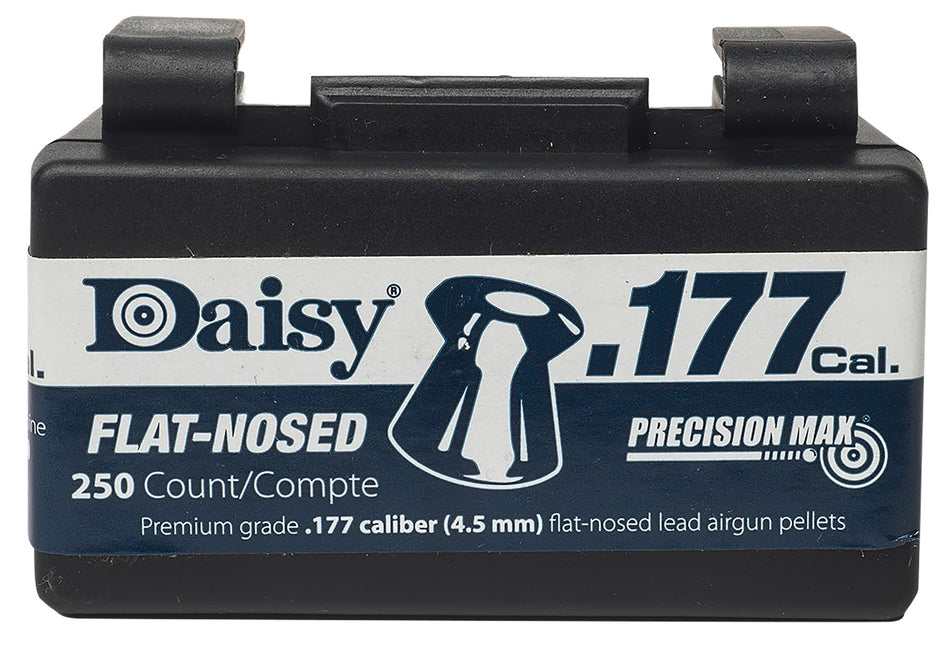 Daisy 990257512 .177 Flat Nose Lead Airgun Pellet 250-Count Flip-Top Box