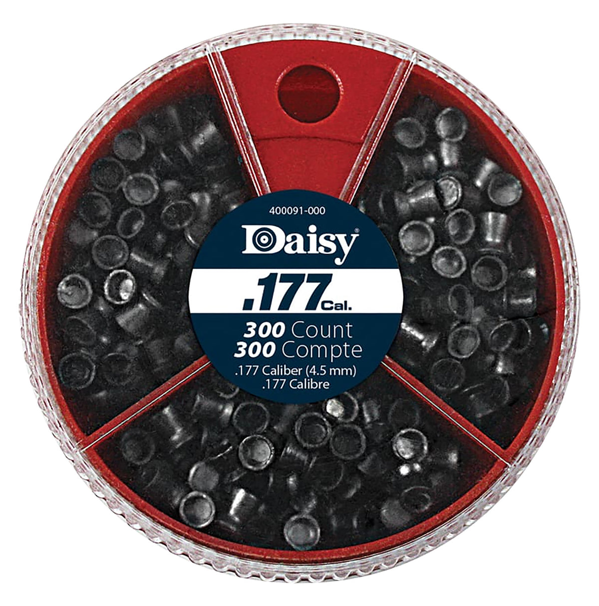 Daisy 987781406 .177 Multi-Style Lead Airgun Pellet Assortment 300-Count Tin