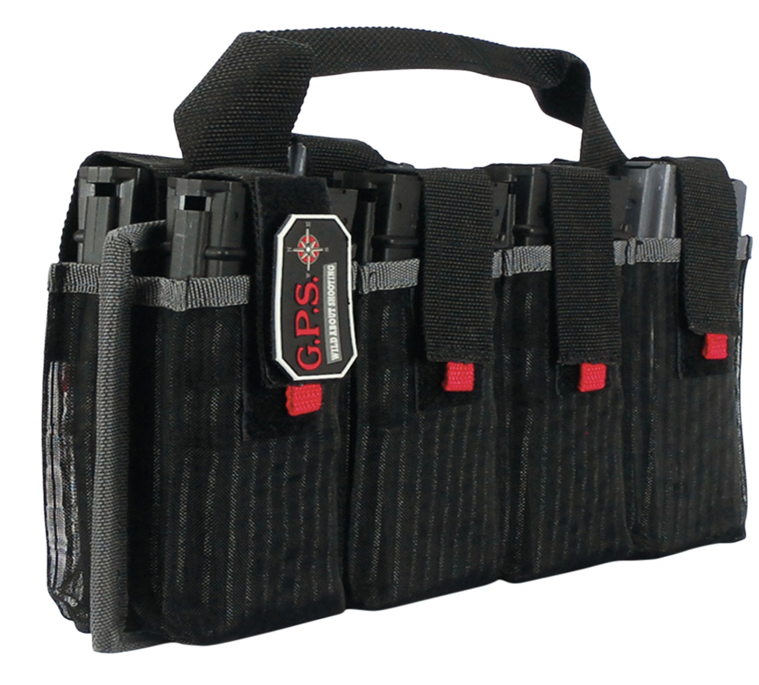 GPS Bags 1365MAG Black Nylon AR Magazine Tote 8-Mag Transport Bag