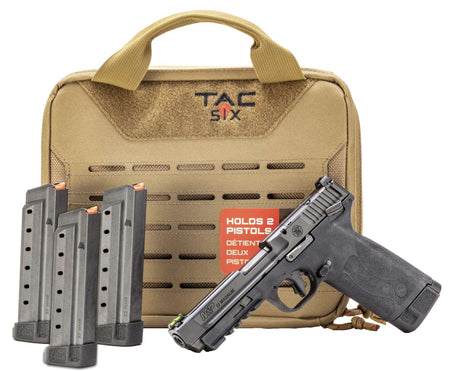 SMITH & WESSON M&P 22 MAG RANGE KIT 22WMR 4.35" BLACK TAC SIX BAG 4-30RD MAGS