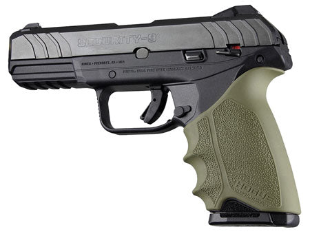 Hogue 17701 OD Green Beavertail HandAll Grip Sleeve with Finger Grooves for Ruger Security-9