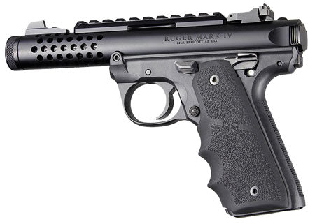Hogue 79080 Finger Groove Black Rubber Grip for Ruger Mark IV 22/45 Pistol