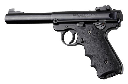 Hogue 79000 Finger Groove Black Rubber Grip for Ruger Mark IV Pistol