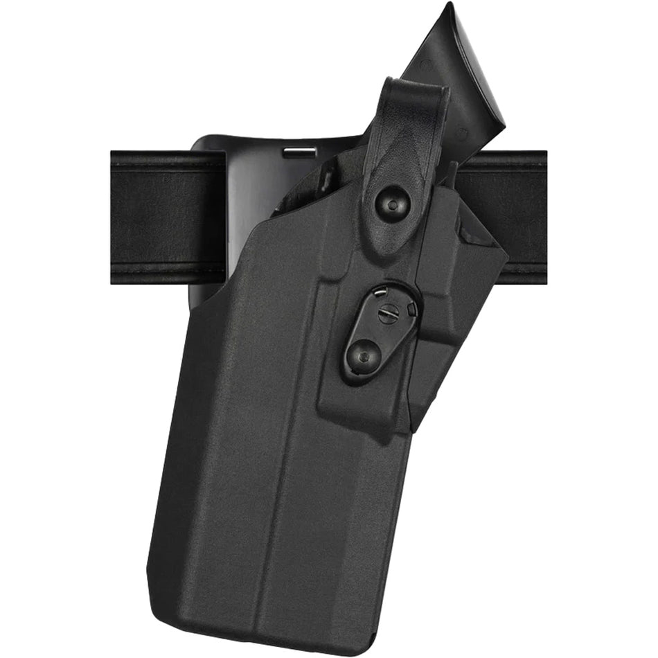 Safariland 7360RDS OWB Duty Holster Glock 17/22 with TLR7 Light SafSev Plain Black RH