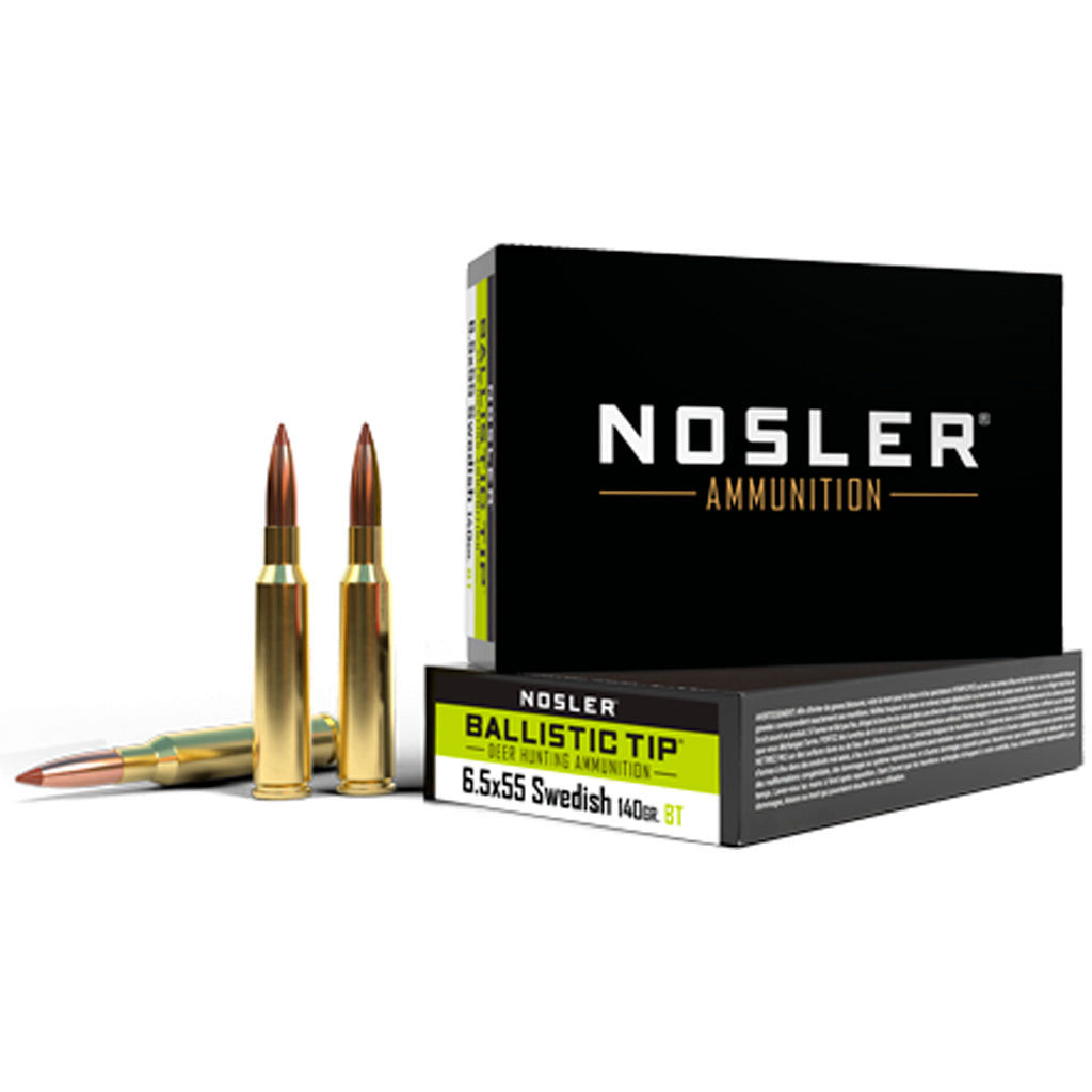 Nosler Ballistic Tip Polymer Tip 140 Grain 6.5x55mm Swedish