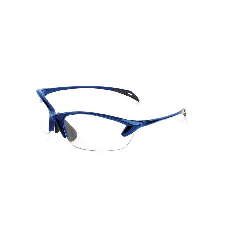 Smith & Wesson Colonel Womens/Youth Shooting Glasses Blue Half Frame with Clear Lens