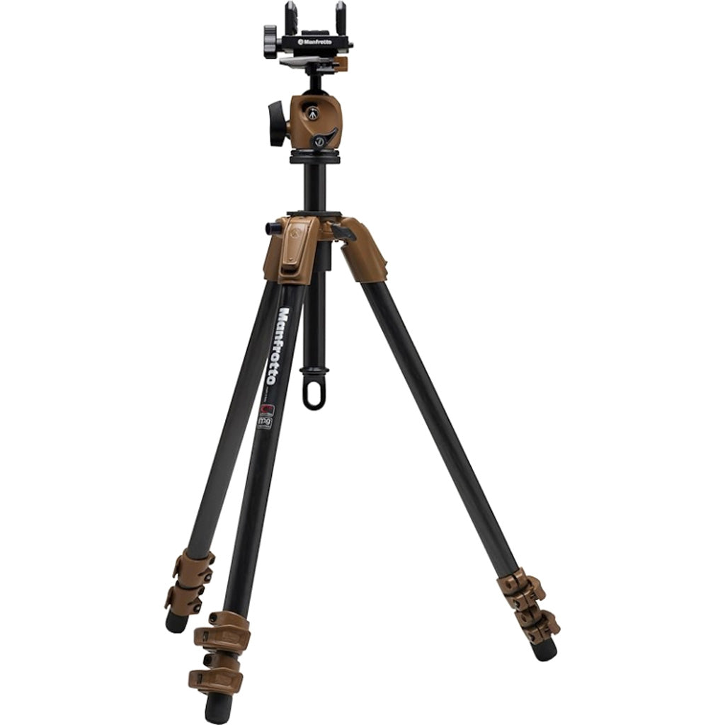 Manfrotto Alpha S.H.O.T. Carbon Ball Head Tripod Kit Brown