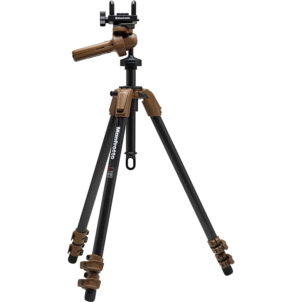 Manfrotto Alpha S.H.O.T. Carbon Tripod Grip Pro Kit Brown