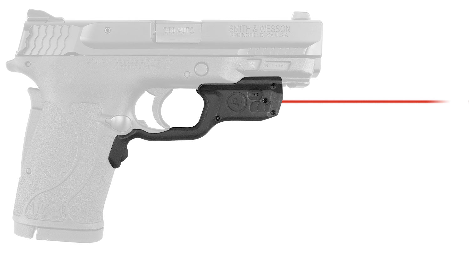 Crimson Trace LG-459 Laserguard Fits S&W M&P 22/380EZ Shield/9EZ - Red Laser