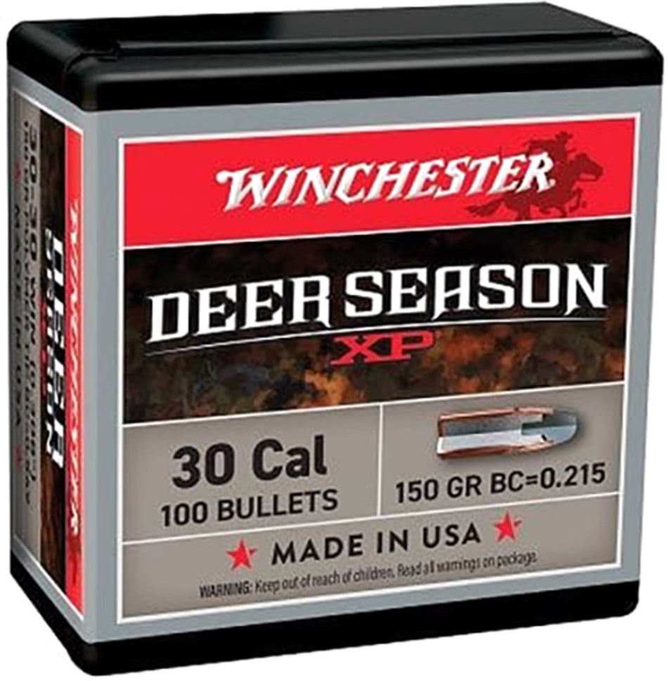 Winchester Deer Season XP .30 Cal 150gr Rifle Reloading Bullets 100/ct