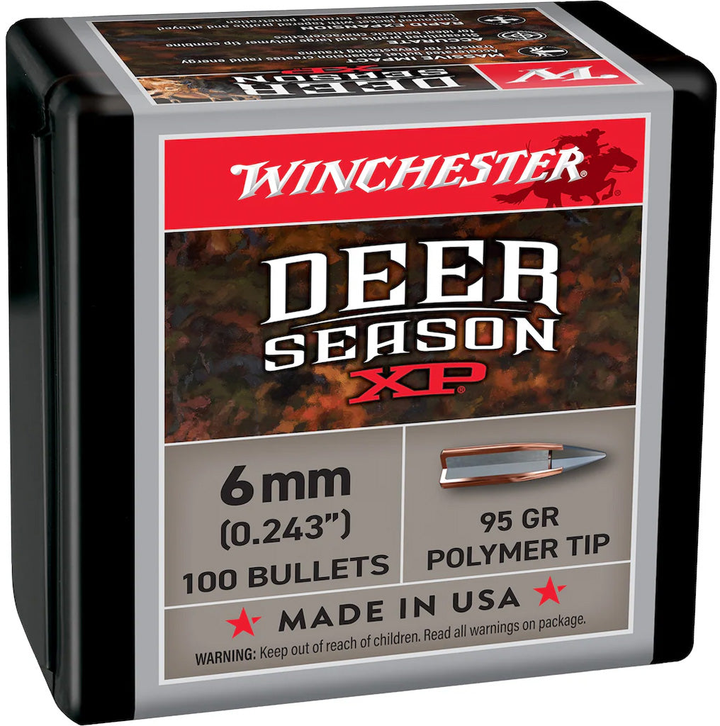 Winchester Deer Season XP Component Rifle Bullets 6mm 95gr 100/ct