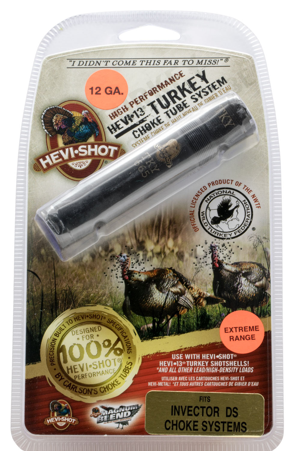 HEVI-Shot 84531 Browning Invector-DS 12 Gauge Turkey Choke Tube Non-Ported Stainless Steel