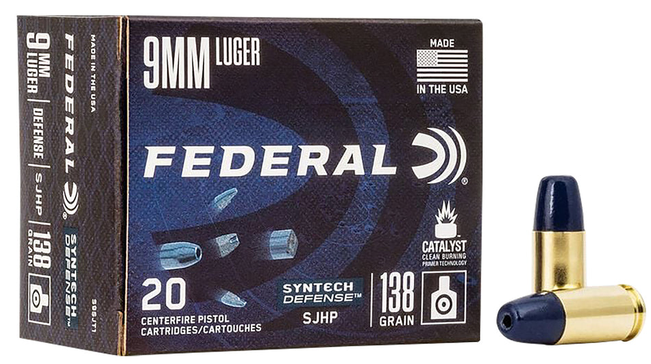 Federal Syntech Defense Segmented Jacketed Hollow Point 138 Grain 9mm Luger/Parabellum 1050 fps