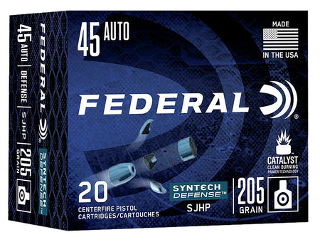 Federal Syntech Defense Segmented Jacketed Hollow Point 205 Grain .45 ACP/Auto 970 fps