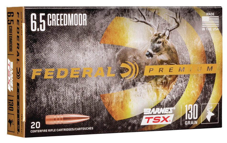 Federal Premium Barnes TSX 130 Grain 6.5mm Creedmoor 2825 fps