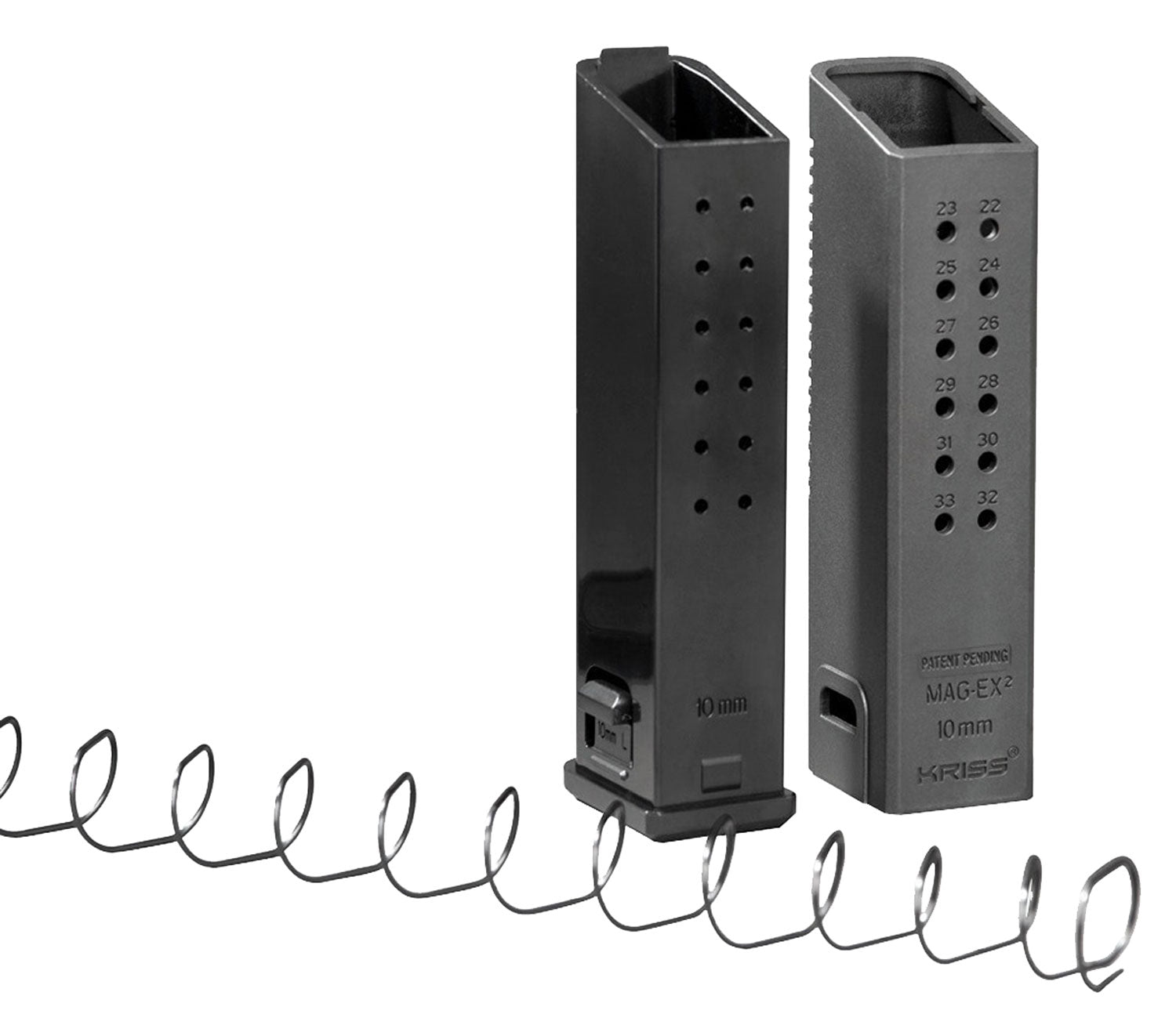 Kriss USA KVAMX2K10BL00 Mag-Ex2 10mm Capacity Extending Kit for Glock 20/40 Black