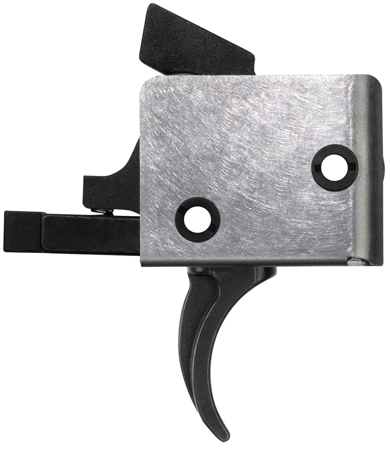 CMC Triggers 95503 9mm PCC Drop-In Flat Trigger Single-Stage Black/Silver Finish 3 to 3.50 lb Draw Weight