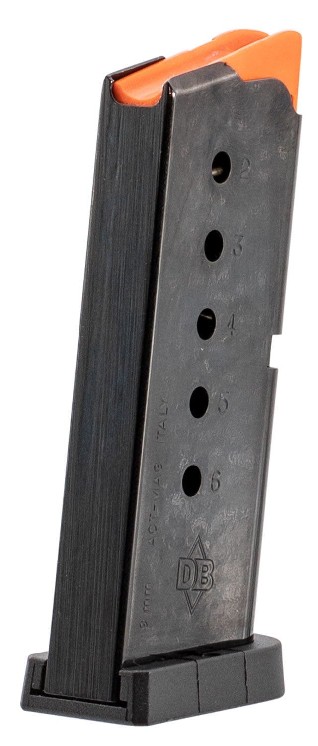 Diamondback DB9MAGG4 6rd 9mm Blued Steel Flat Base Magazine for DB9G4