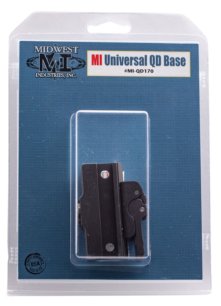 Midwest Industries MIQD170 Universal Quick Detach Base Black Hardcoat Anodized Picatinny