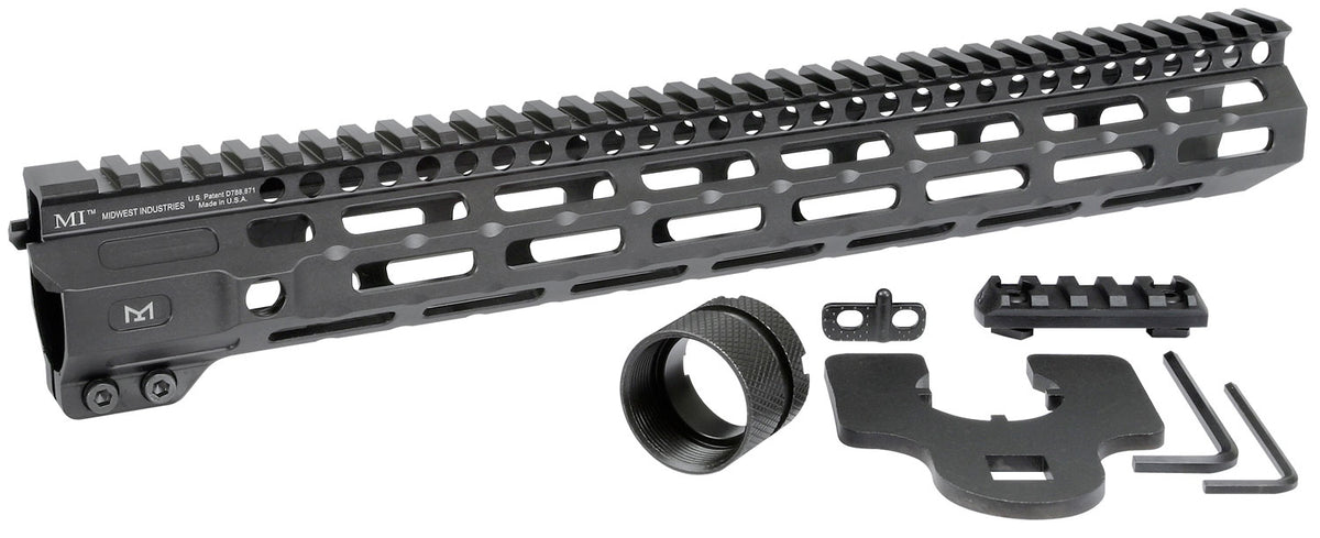 Midwest Industries M-Series AR-15 Hard Coat Anodized Aluminum Combat Rail 14"