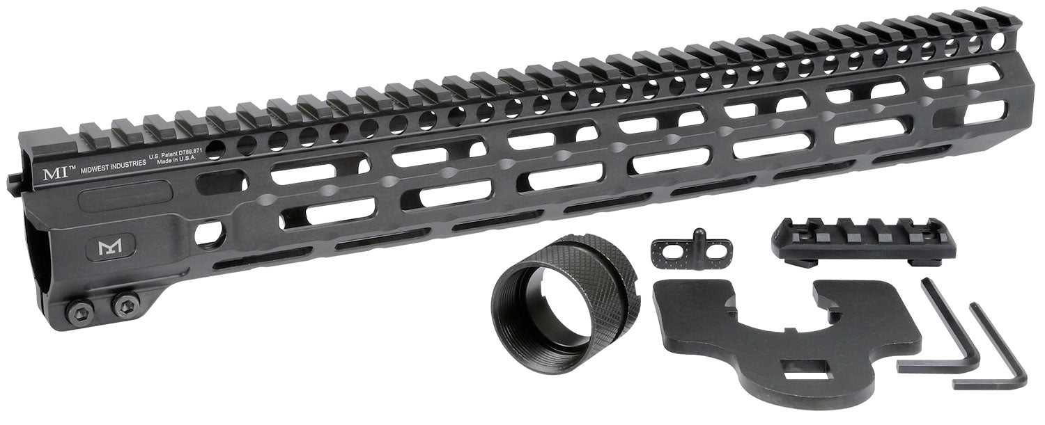 Midwest Industries M-Series AR-15 Hard Coat Anodized Aluminum Combat Rail 14"