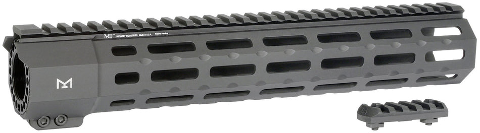 Midwest Industries SP-Series Suppressor Ready AR-15 Handguard 12.625" 6061 Aluminum Black Hard Coat Anodized
