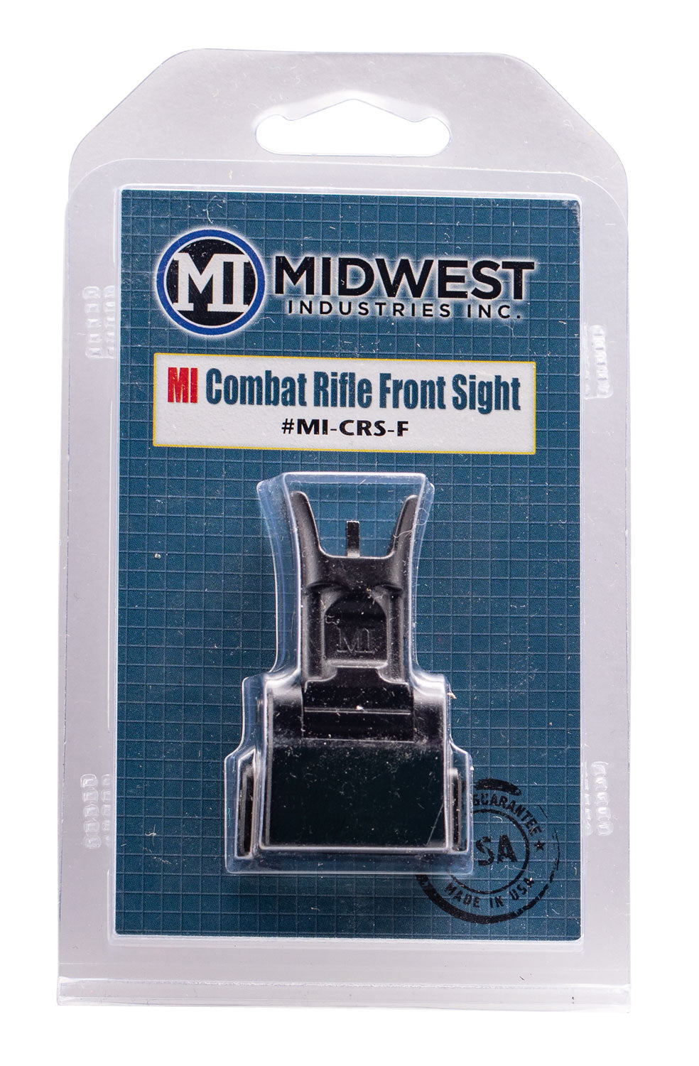 Midwest Industries Combat AR-15 Flip Front Sight Black Ordnance Grade Steel M16/M4 Compatible