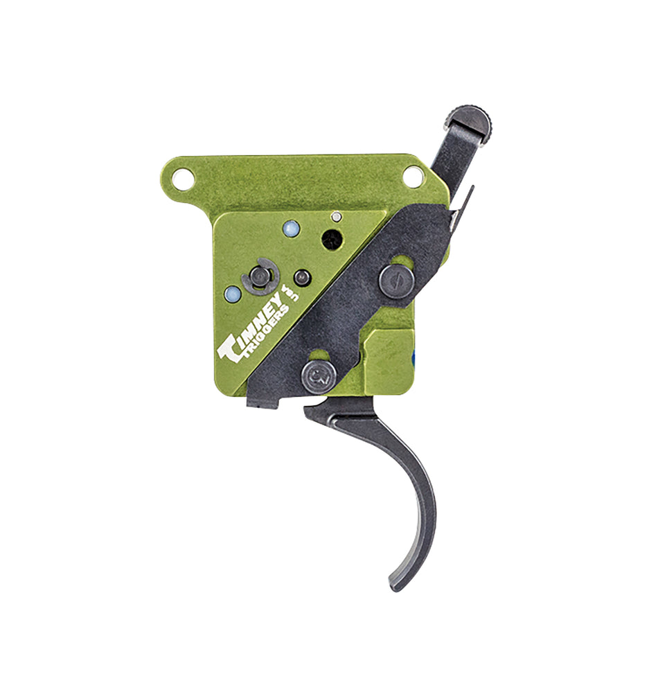 Timney Triggers Elite Hunter Curved 3 lb Trigger Remington 700 Right Black and Green