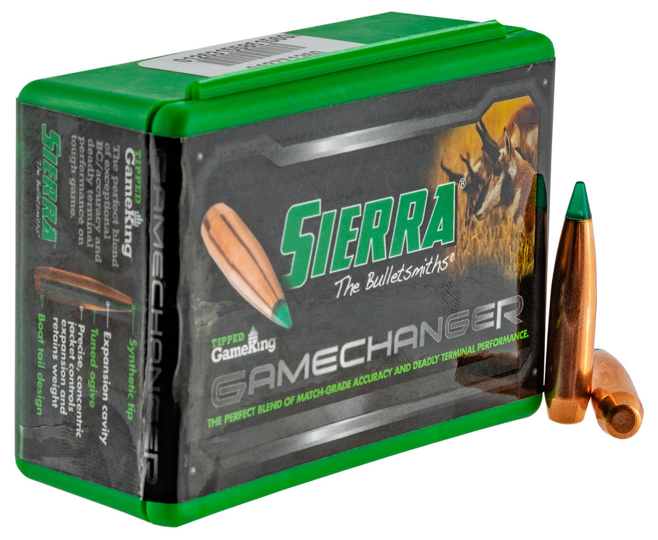 Sierra 4330T Tipped GameKing 6.5 Creedmoor 130gr HPBT Bullets 50/Box