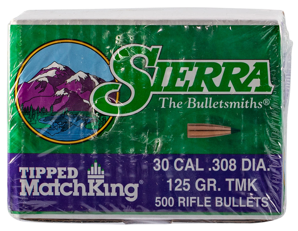 Sierra 7725C Tipped MatchKing 30 Cal 125gr Bullets 500/Box