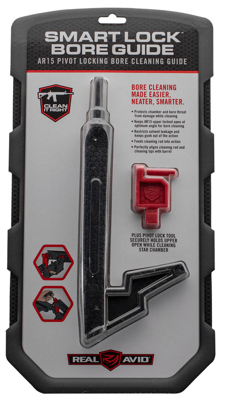 Real Avid AVSLBG AR15 Bore Guide with Pivot Lock Polymer Resin Firearm Cleaning