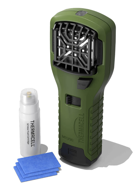 Thermacell MR300 Olive Mosquito Repeller Device 15 ft Zone Scent-Free 12 Hour Coverage