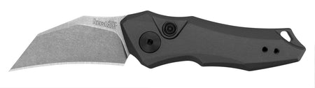 Kershaw Launch 10 Compact Auto Hawkbill Knife 1.90" CPM 154 Stonewashed Blade Gray Anodized Aluminum Handle & Pocket Clip