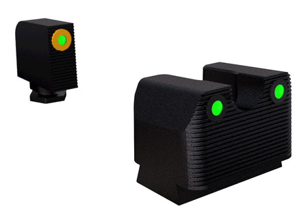 Rival Arms RA3A231G Glock MOS Co-Witness Night Sights for G17/G19 Orange Front & Black Rear Outline