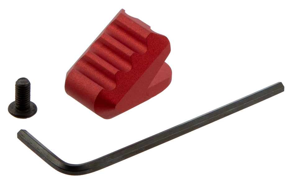AR Platform ISO Tab Charging Handle Extension Red Anodized by Strike Industries