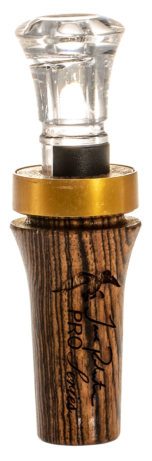 Duck Commander Pro Series Bocote Open Duck Call Double Reed Mallard Hen Sounds, Brown Wood