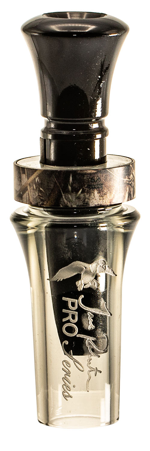Duck Commander Jase Robertson Smoke Gray Acrylic Pro Series Open Duck Call Double Reed Mallard Hen