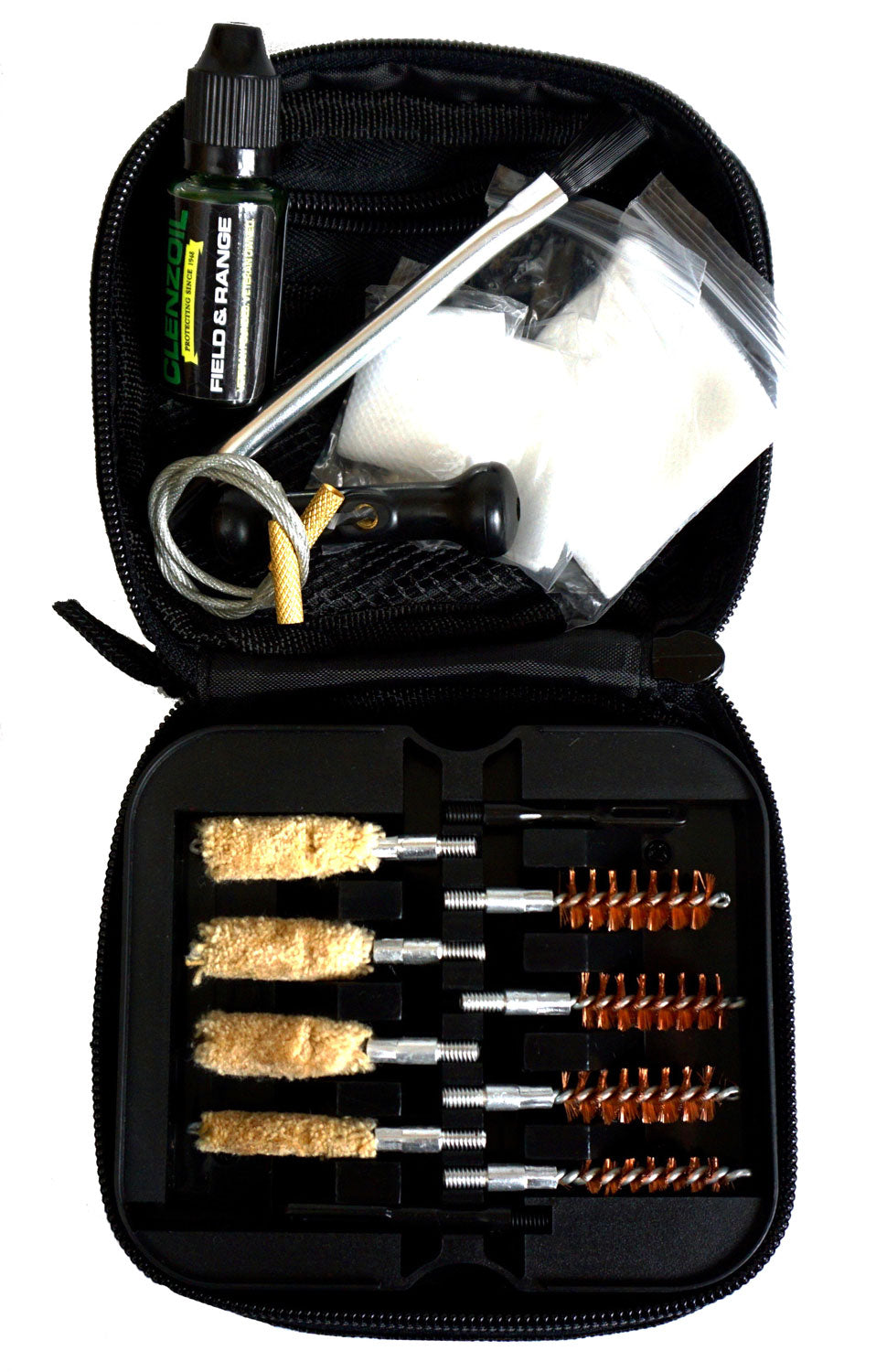 Clenzoil Field & Range Pistol Cleaning Kit 17 Pieces Multi-Caliber Black