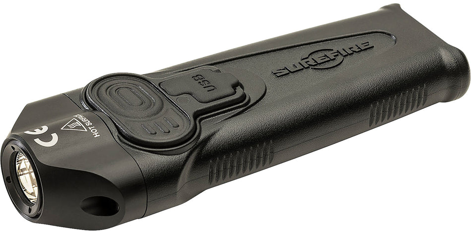 SureFire Stiletto PLRA Black 650 Lumen Rechargeable Polymer Flashlight White LED