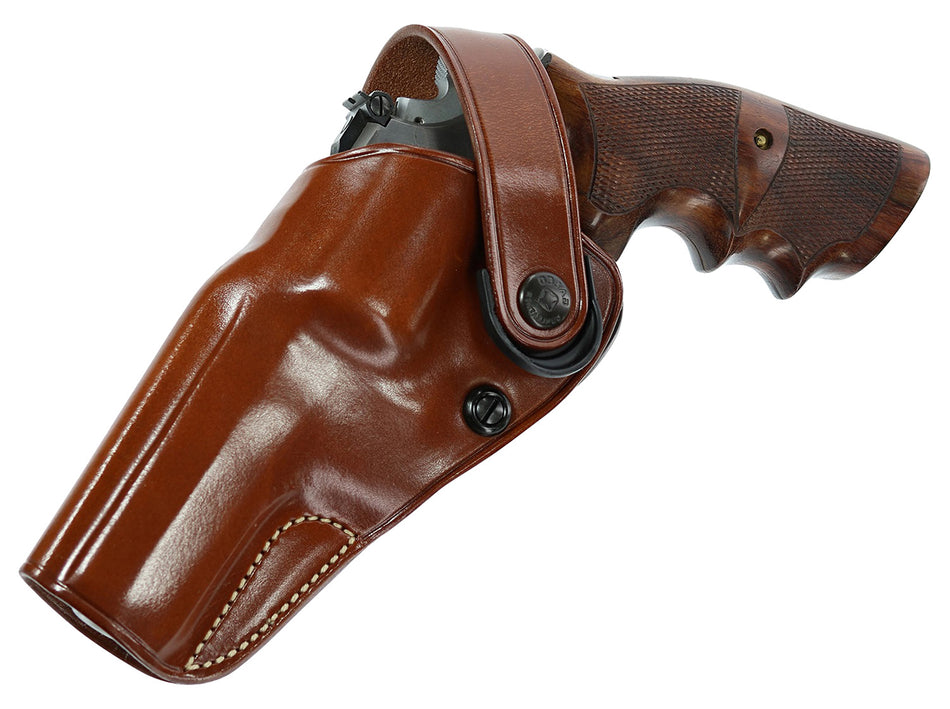 Galco DAO OWB Leather Belt Slide Holster DAO105 Tan for S&W L Frame Revolvers Left Hand
