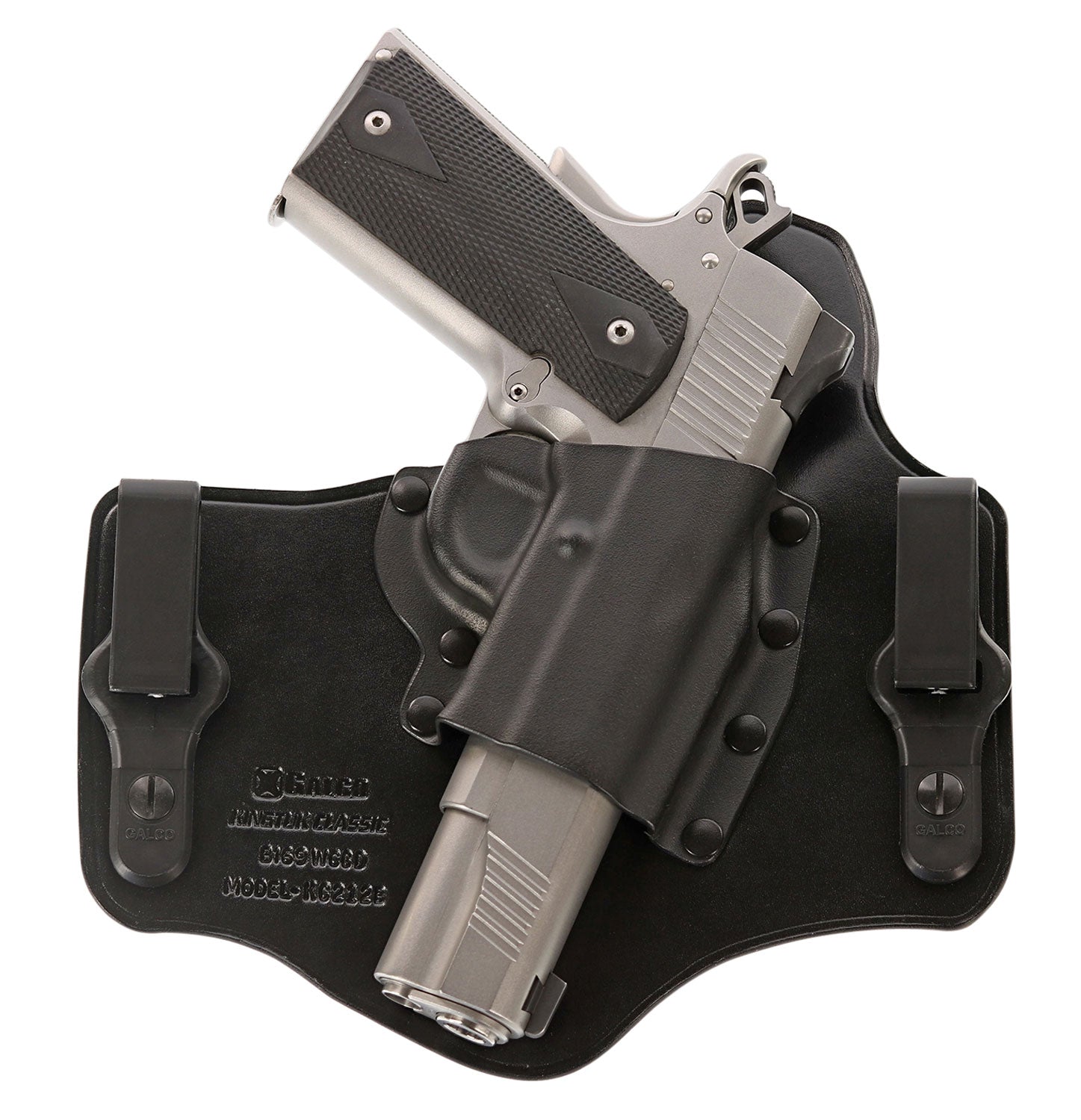 Galco KingTuk Classic IWB Holster KC600B Black Kydex/Leather UniClip for Glock 42 Right Hand