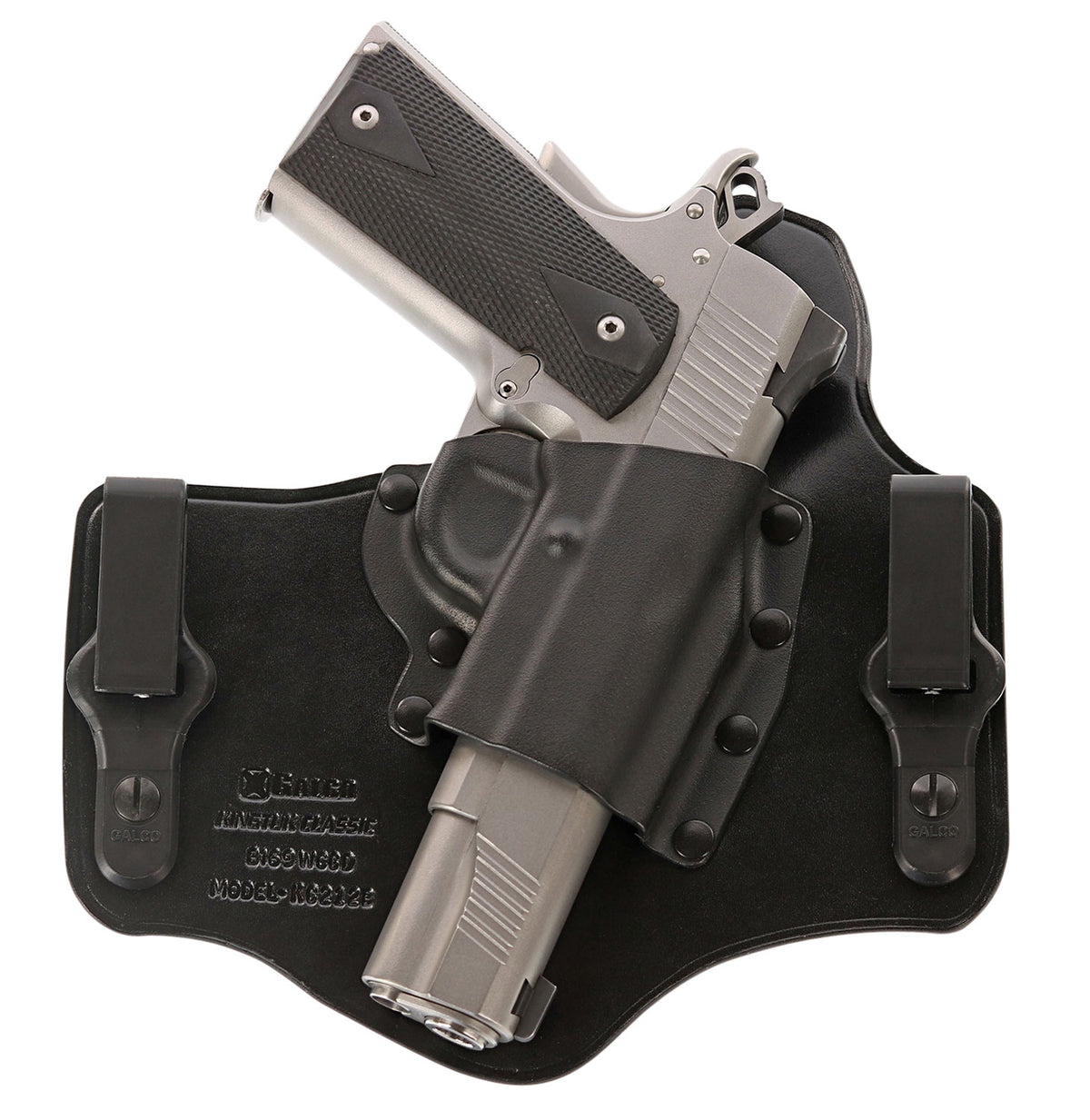 Galco KingTuk Classic IWB Holster KC636B Black Kydex/Leather UniClip for Ruger LC/EC9 Right Hand