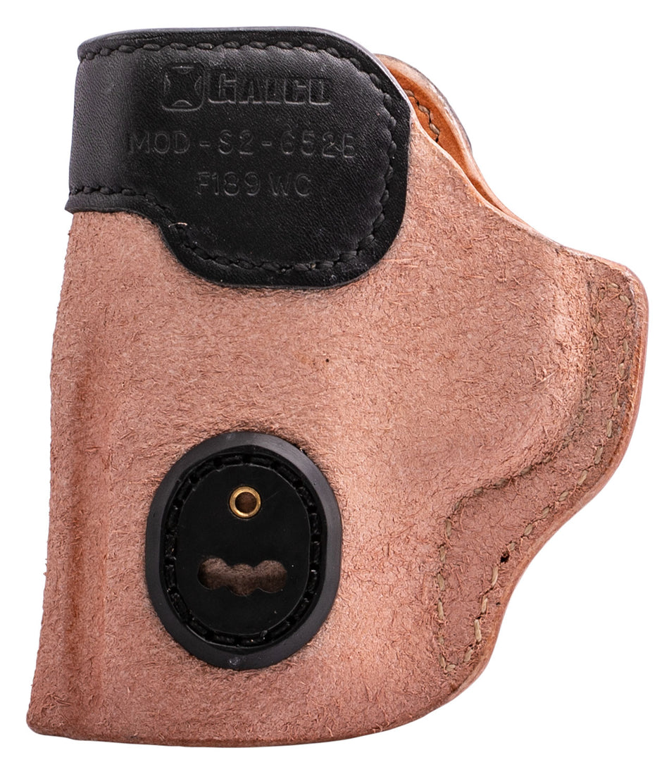 Galco Scout 3.0 IWB Holster S2652B Natural/Black Leather UniClip for M&P Shield Plus/Ruger Max-9 Ambi