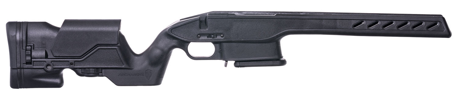 Archangel Savage 10/11 Short Action Precision Elite Stock AAS10 Adjustable Cheek Riser Black Synthetic