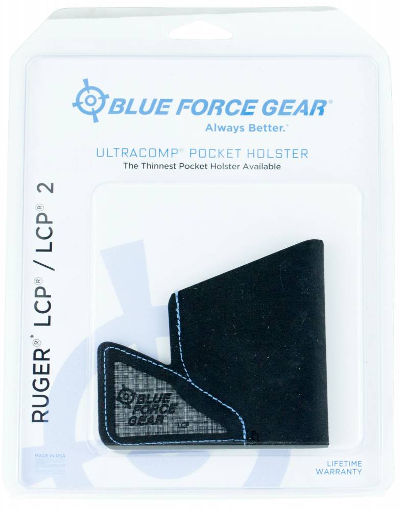 Blue Force Gear Ultracomp Ruger LCP and LCP II Pocket Holster, Laminate Black