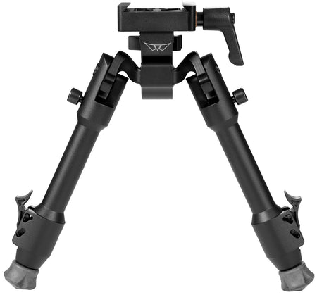 Warne 7902M Skyline Aluminum Bipod ARCA Rail Black 6.9"-9.1" Cant/Pan