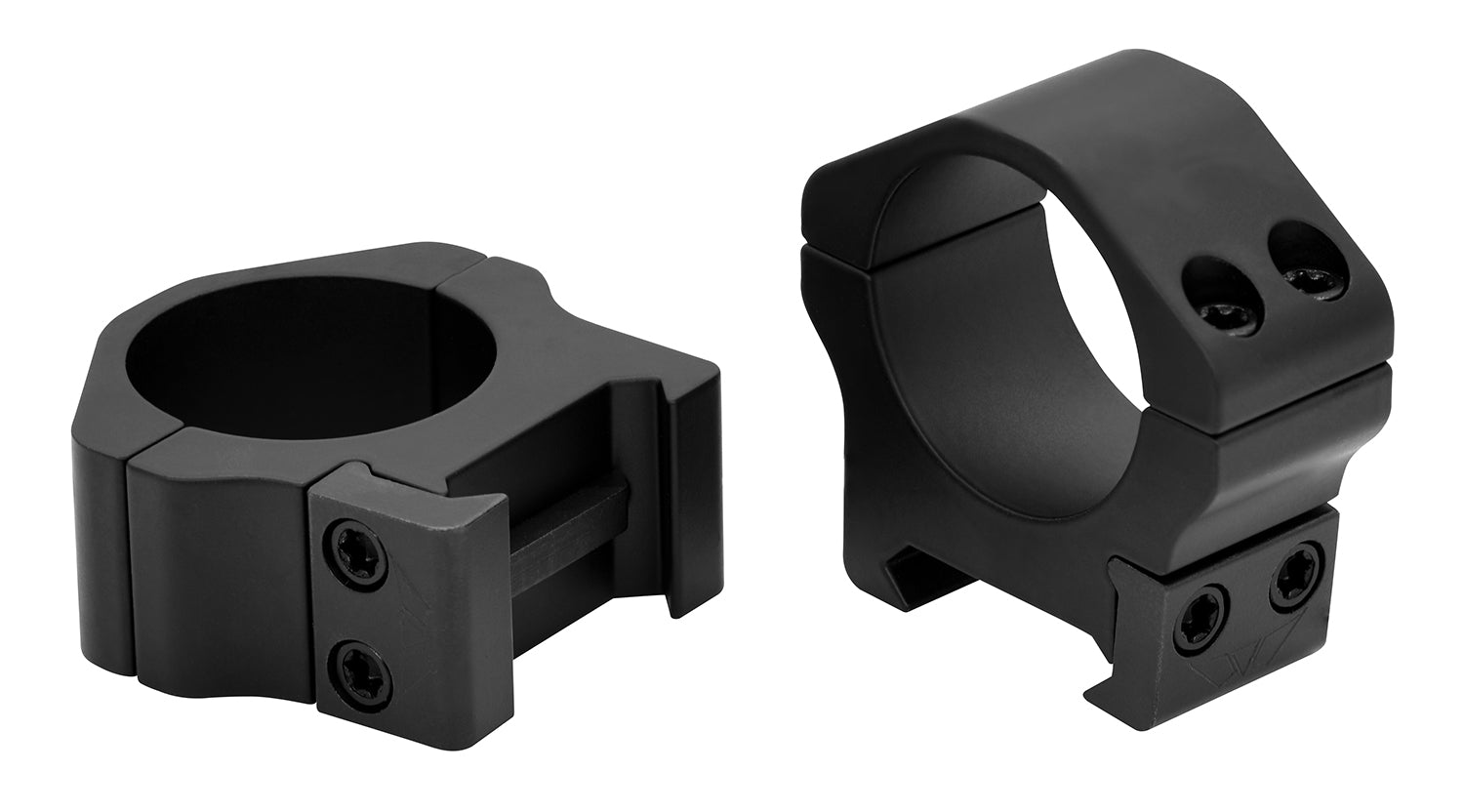 Warne Maxima Horizontal Scope Rings 500M 1" Low Matte Black 0 MOA