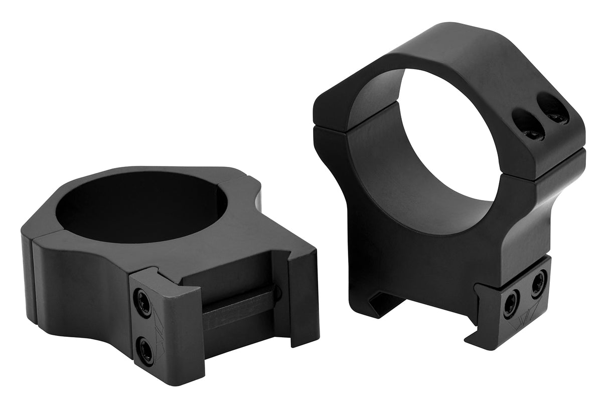 Warne Maxima Horizontal Scope Rings 515M 30mm High Matte Black 0 MOA