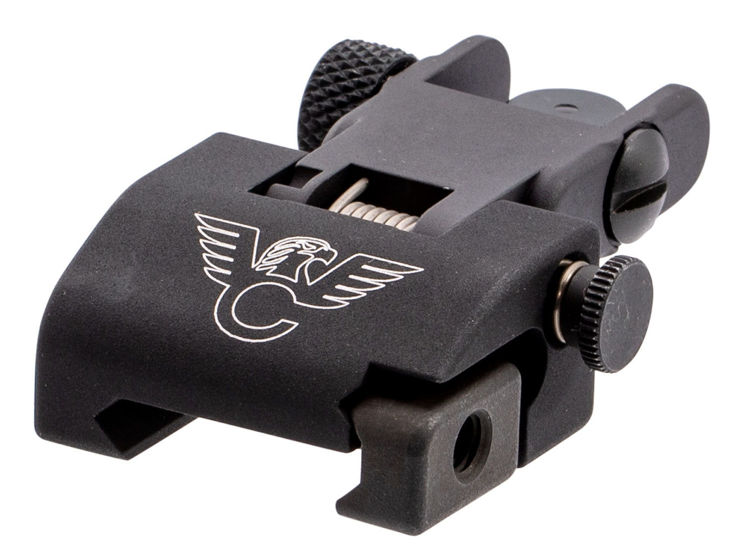 Wilson Combat TRQDSR QDS AR-15 Flip-Up Rear Sight Aircraft Aluminum Black