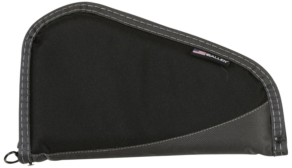 Allen Deluxe Handgun Case 11" Black w/Gray Trim – Non-Absorbent Lining, Lockable, Made in USA